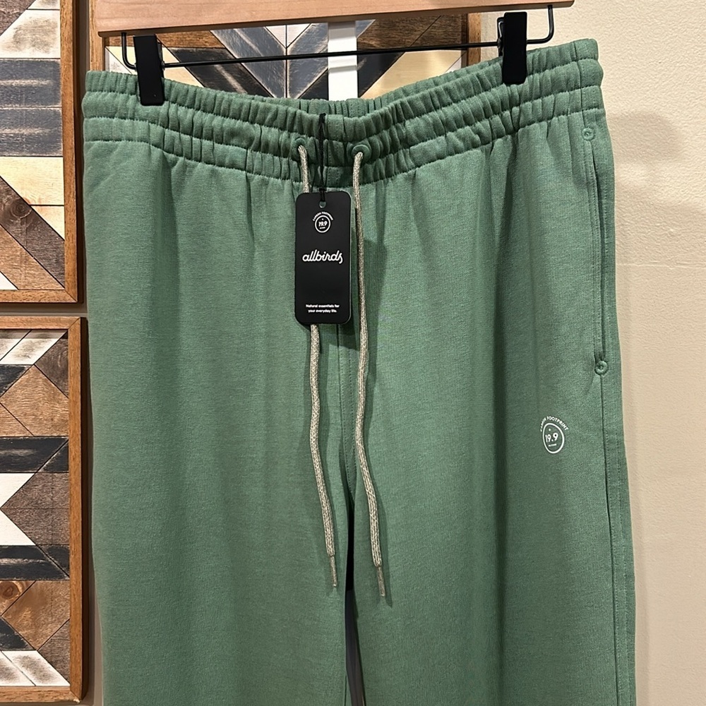 Allbirds R&R Sweatpants Joggers Hazy Cargo Green Large NWT - Picture 2 of 7